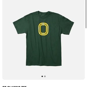 Overtime (OT) Classic tee in green & yellow (Small)